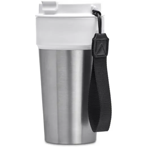 Kooshty Amigo Stainless Steel & Plastic Double-Wall Tumbler Solid White Front